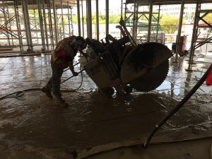 Large Slab Saw 22 1/2" Deep Precast T Floors