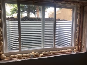 Concrete Cutting for Basement Egress Window - Interior View